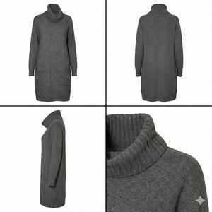 Abercrombie Kids Charcoal Long Sleeve Dress